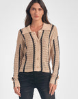 V-neck Button Front Cardigan