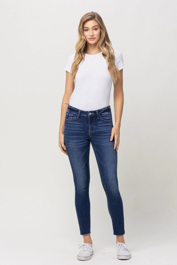 Mid Rise Crop Skinny Jean