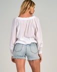 Long Sleeve Peasant Top