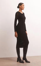 Load image into Gallery viewer, Liza Sweater Mesh Midi Dress