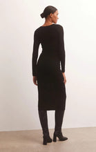 Load image into Gallery viewer, Liza Sweater Mesh Midi Dress