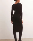 Liza Sweater Mesh Midi Dress