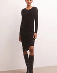 Liza Sweater Mesh Midi Dress