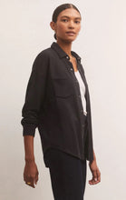 Cargar imagen en el visor de la galería, Black WFH Modal Shirt Jacket