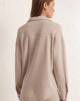 WFH Modal Shirt Jacket - Oatmeal Heather