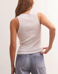 Sirena White Ribbed Tank