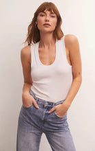 Load image into Gallery viewer, Sirena White Ribbed Tank