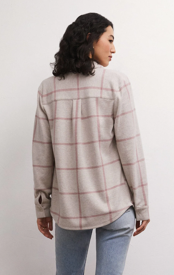 Zenith Plaid Shirt - Smoked Rose