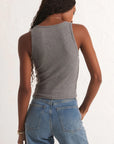 Essy Ribbed Tank- Classic Heather Grey