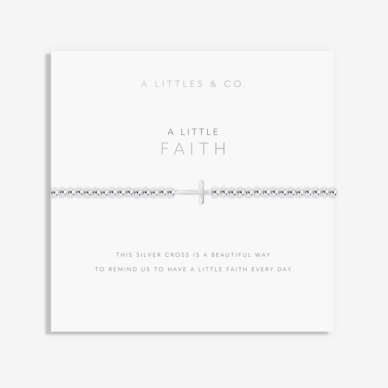 A Little Faith Bracelet - Silver