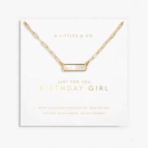 Just For You Birthday Girl Necklace