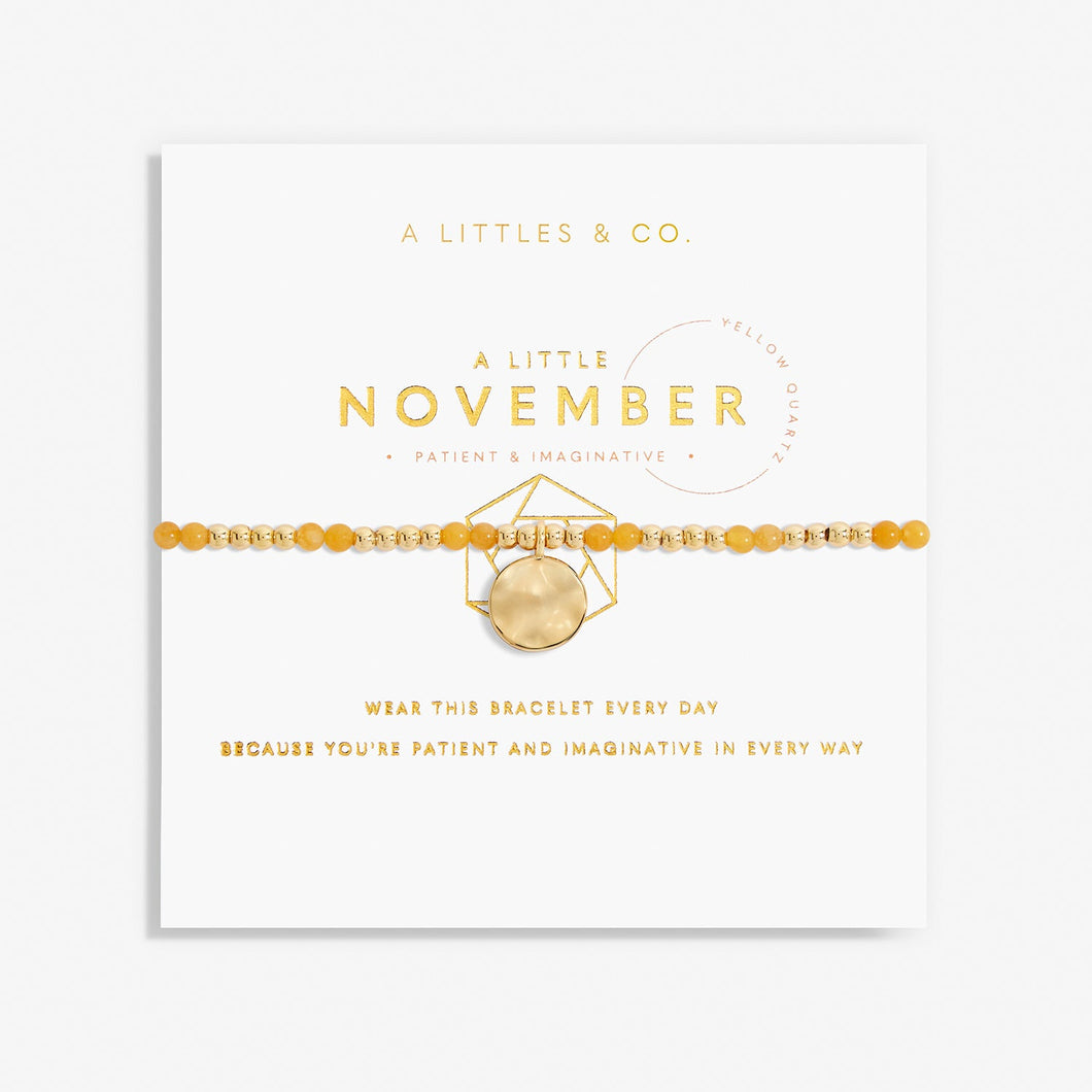 A Little November Bracelet