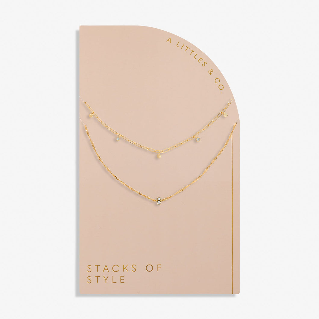 Stacks of Style Necklace - Gold