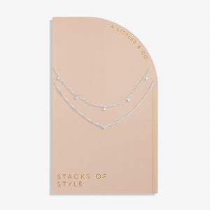 Stacks of Style Necklace - Silver
