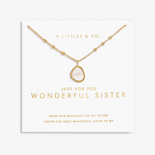 Just For You Wonderful Sister Necklace