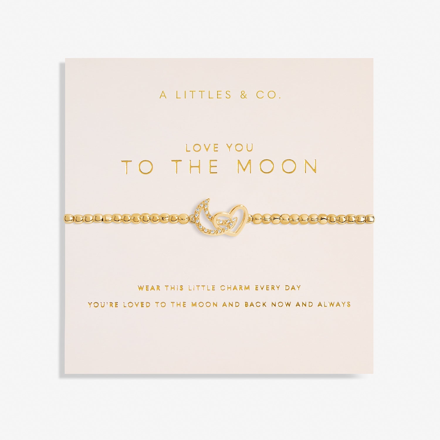 Love You To the Moon Bracelet