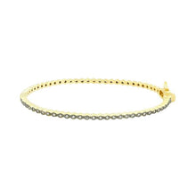 Load image into Gallery viewer, Signature Bezel Pave Hinge Bangle