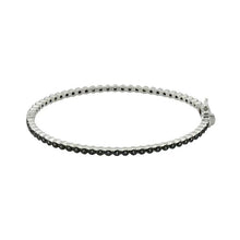 Load image into Gallery viewer, Signature Bezel Pave Hinge Bangle