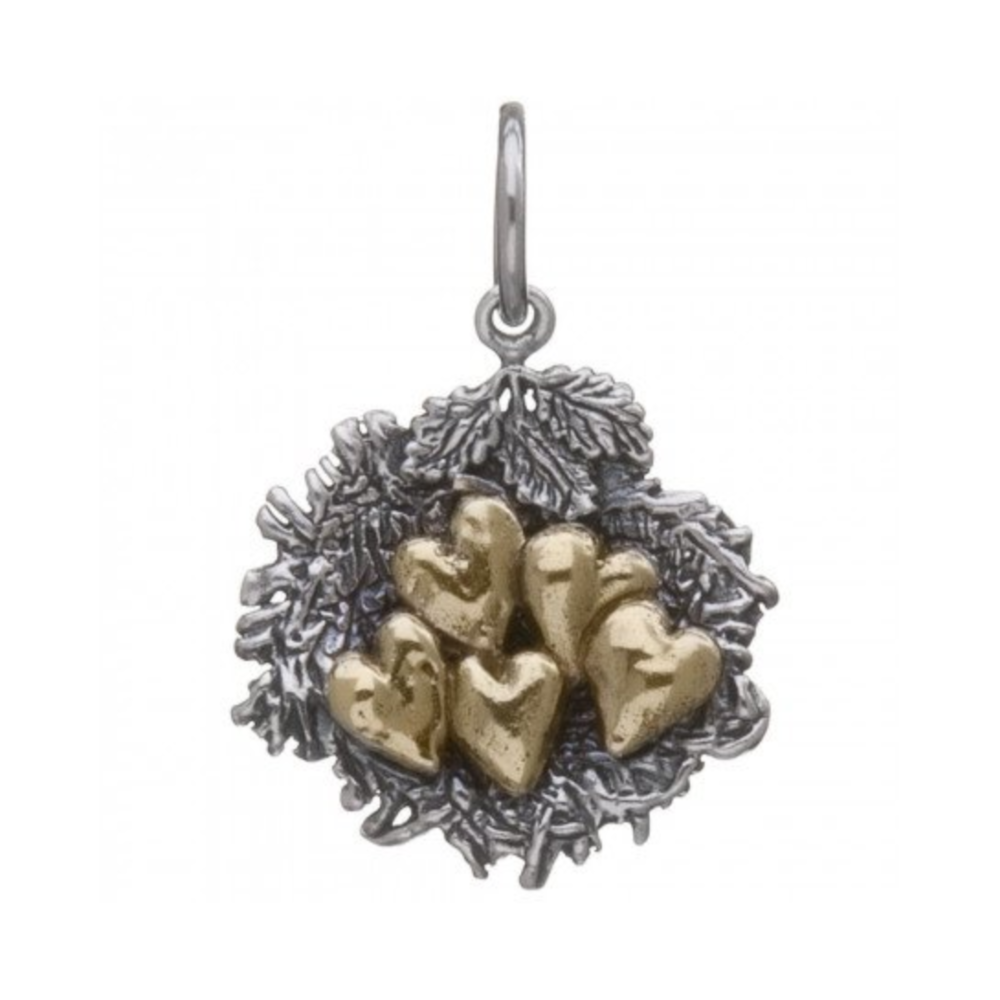 Nesting Hearts Charm